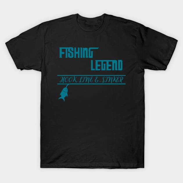 Fishing Legend T-Shirt by Rissenprints